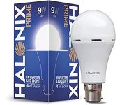 Halonix 9 Watt B22 LED White Emergency Inverter Bulb, Pack of 1, (HALONIX PRIME)