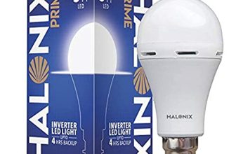 Halonix 9 Watt B22 LED White Emergency Inverter Bulb, Pack of 1, (HALONIX PRIME)