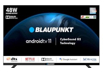 Blaupunkt 101 cm (40 inches) Cyber Sound G2 Series Full HD LED Google TV 40CSG7112 (Black)