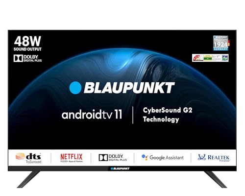 Blaupunkt 101 cm (40 inches) Cyber Sound G2 Series Full HD LED Google TV 40CSG7112 (Black)
