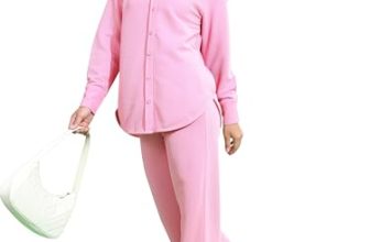 Tokyo Talkies Women Solid Shirt With Wide Leg Trouser