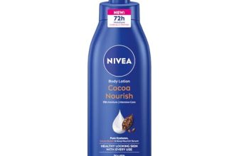 NIVEA Cocoa Nourish 400ml Body Lotion with Deep Moisture Serum| 72 H Moisturization | With Cocoa Butter & Coconut Oil | Non Greasy & Healthy Looking Skin |For Very Dry Skin