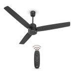 Havells FAB BLDC Ceiling Fan 1200mm (Made In India), 380 RPM, Savings Upto 65%, Reverse Rotation, 4 Modes (Boost,Sleep,Breeze,Mop), Low Wattage 30W, Low Noise, Air Flow:225 CMM, 3Y Warranty, Black