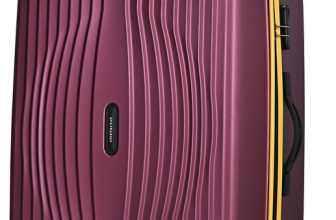 ARISTOCRAT Vortex Plus Check-in Trolley Bag | Large Hard Luggage with Combination Lock Check-in Suitcase 8 Wheels – 30 Inch