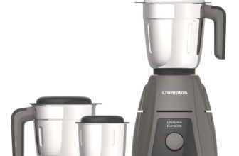 Crompton DuroElite 800Watt Mixer Grinder with Motor Vent-X Technology (3 Stainless Steel Jars, Mettalic Finish)