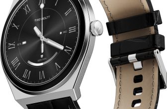 Fire-Boltt Legacy Nova 1.43 inch Ultra Slim AMOLED Wireless Charging Rotating Crown BT Call Smartwatch(Shadow Black Leather Strap, Free Size)