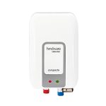 Hindware Smart Appliances Compacto 3 Litre Instant water heater with Stainless Steel Tank, Robust Construction, Pressure Relief Valve And I-thermostat Feature (White And Grey)