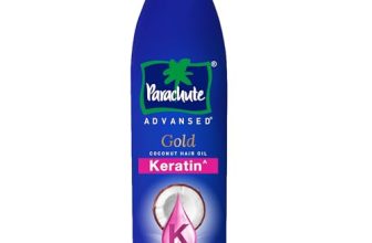 Parachute Advansed Gold Keratin Coconut Hair Oil | Thick & Smooth Hair| No Paraben or Silicone | 300ml