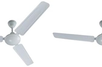 Bajaj Frore 1200 mm (48″) Star Rated Ceiling Fans for Home |BEE Star Rated Energy Efficient Ceiling Fan |Rust Free Coating for Long Life |High Air Delivery |2-Yr Warranty White (Pack of 2)