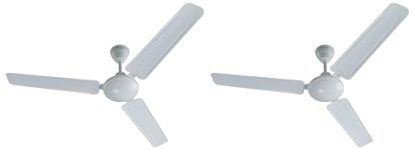 Bajaj Frore 1200 mm (48″) Star Rated Ceiling Fans for Home |BEE Star Rated Energy Efficient Ceiling Fan |Rust Free Coating for Long Life |High Air Delivery |2-Yr Warranty White (Pack of 2)