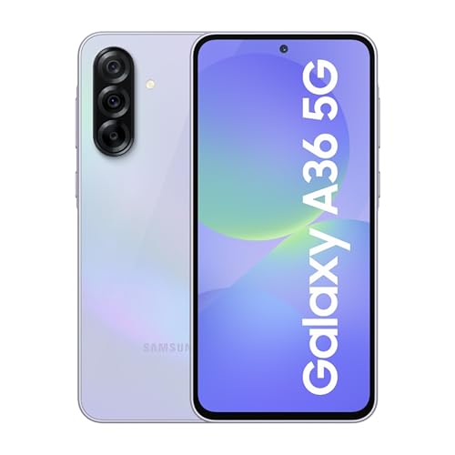Samsung Galaxy A36 5G (Awesome Lavender, 8GB, 128GB) | Awesome Intelligence: Circle to Search, Intelligent Editing | Awesome 4nm Snapdragon Processor | Flagship Grade Selfie Camera