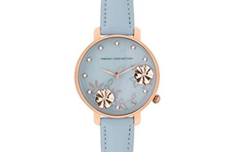 French Connection Leather Analog Gray Dial Women’s Watch-Fc21Be
