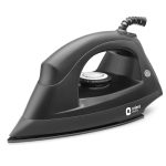 Orient Electric DIFG10GP Fabriglide 1000 W Dry Iron | German-made Weilburger coating on the soleplate| Silver Layered Thermostat for Better Heat Conductivity | 2 Year Warranty by Orient| Black & Grey