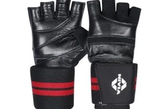 Nivia Wristlock Weightlifting Gloves -Genuine Leather with 3″ Designed for Weight Lifting/Fitness & Gym/Hook and Loop Closure for Tight Firm Fit (Small) – Black