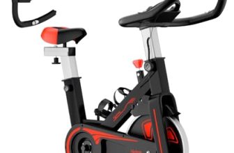 Lifelong Fit Pro Spin Fitness Bike with 6 Kg-8Kg Flywheel, Adjustable Resistance, LCD Monitor and Heart Rate Sensor for Fitness at Home; Home Workouts (Max Weight Capacity: 120 kg) Black