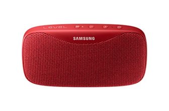 Samsung Level Box Slim EO-SG930CLEGIN Water Resistant Pocket Sized Bluetooth Speaker (Red)