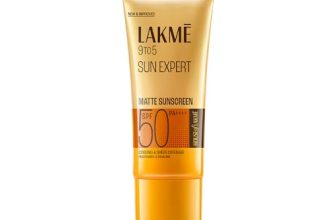 Lakme SPF 50 PA++++ Sunscreen Lotion for Bright Skin | In Vivo Tested | UVA UVB Blue Light Protection | Waterlight| No White Cast | Niacinamide| For All Skin Types | 100 ml