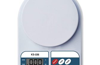 beatXP Kitchen Scale Multipurpose Portable Electronic Digital Weighing Scale | Weight Machine With Back Light LCD Display | White | 10 Kg | 2 Year Warranty
