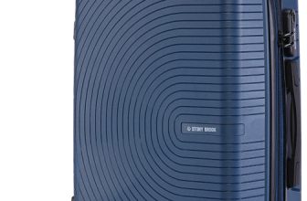Stony Brook by Nasher Miles Crescent Hard-Sided Polypropylene Cabin Navy Blue 55cm Trolley Bag Cabin Suitcase 4 Wheels – 20 inch