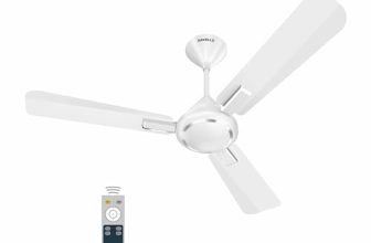 Havells 1200Mm Ambrose Bldc Motor Ceiling Fan|Premium Matt Finish, Decorative Fan, Remote Control, High Air Delivery|5 Stars Rated, Upto 60% Energy Saving, 2 Yr Warranty|(Pack Of 1, Chrome)