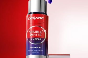 Colgate Visible White Purple Teeth Whitening Serum, 40ml – Mint & Yuzu Flavour, Instant Brightening Purple Serum for Whiter Smiles