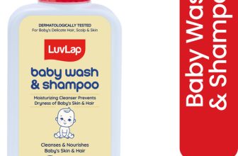 LuvLap Baby Wash & Shampoo -400ml with Chamomile, Oatmeal & Shea Butter, Paraben Free(400 ml)