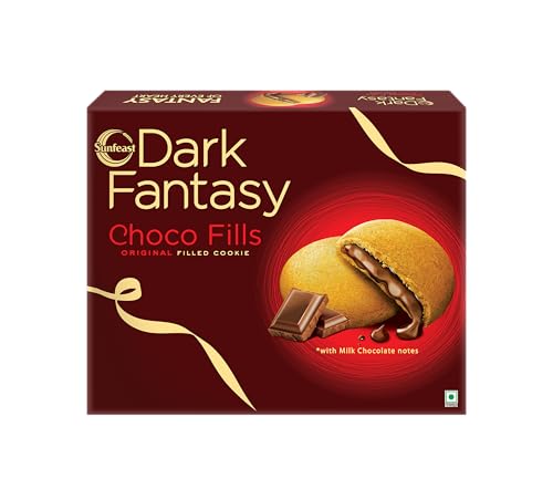 Sunfeast Dark Fantasy Choco Fills, 460g Original Filled Cookies with Choco Crème | Perfect Snack