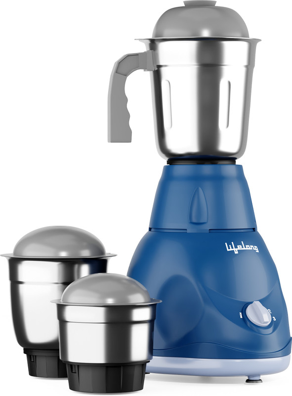 Lifelong Power Pro 500 W Mixer Grinder(LLMG24 | 3 Jars | Blue)