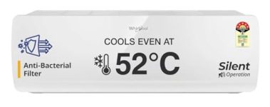 Whirlpool 1.5 Ton 5 Star, Magicool Inverter Split AC (MAGICOOL 15T 5S INV CNV S5K2PP1, Copper, Convertible 4-in-1 Cooling Mode, HD Filter White)