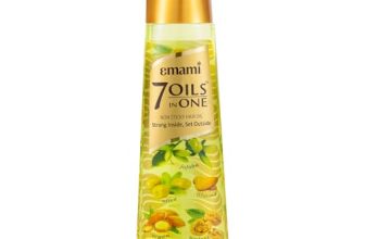 Emami 7 Oils in One Hair Oil | Makes Hair 20x Stronger and Manageable | Coconut Oil, Amla, Jojoba, Olive, Walnut, Argan & Almond Oils | 500 ML