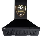 Livpure Alder Neo 60 cm | Pyramid | 1050 m³/hr Suction | Baffle Filter | Push Button Control | Low Noise | 5 Year Motor +1 Year Comprehensive Warranty | Black