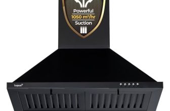 Livpure Alder Neo 60 cm | Pyramid | 1050 m³/hr Suction | Baffle Filter | Push Button Control | Low Noise | 5 Year Motor +1 Year Comprehensive Warranty | Black