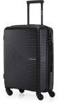 Stony Brook by Nasher Miles Crescent Hard-Sided Polypropylene Cabin Black 55cm Trolley Bag Cabin Suitcase 4 Wheels – 20 inch