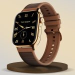 Fire-Boltt Rise Force 1.85 BT Calling, Nylon Fluoroelastomer Hybrid Strap Rotating Crown Smartwatch(Soft Rose Strap, Free Size)