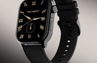 Fire-Boltt Rise Force 1.85 BT Calling, Nylon Fluoroelastomer Hybrid Strap Rotating Crown Smartwatch(Midnight Black Strap, Free Size)