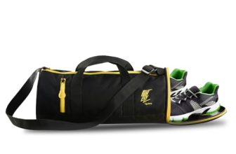 Lifelong 30 L Duffle Bag | Gym Bags for Men & Women | Adjustable Shoulder Bag | Duffle Gym Bag | Water Resistant | Sports & Travel Bag with Shoe Compartment & Side Pocket (Black & Yellow)
