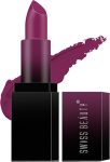 SWISS BEAUTY HD Matte Pigmented Lipstick | Creamy Smudge Proof | Long Stay Matte Finish(Attitude, 3.5 g)