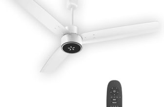 Havells FAB BLDC ULED Ceiling Fan 1200mm, 5 star, LED Speed Indicator, 380 RPM, Up to 65% Savings, Reverse Rotation,4 Speed Modes, Low Wattage 30W, Low Noise, Air Flow:225 CMM, 3 Year Warranty, White