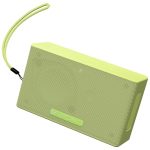 ZEBRONICS Sonic POD S, Portable Bluetooth Speaker, 8 Watts, Upto 7h Backup, Passive Radiator, Call Function, Bluetooth v5.3 | mSD | AUX, TWS, with Carry Loop (Green)
