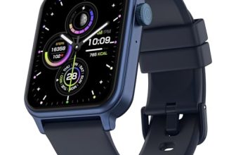 Noise Pulse Hyper Smart Watch with 21 Days Battery, 1.85″ Display, AI Watch Faces, 100+ Sports Modes, Health Suite, SpO2 & Heart Rate Monitor, 1ATM Water Resistant(Denim Blue)