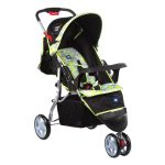Mee Mee Easy to Push Baby Pram with Quick One-Hand Folding (MM-35 B), Green, 1 Count (Pack of 1)