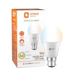 Orient Electric Eternal Shine Moodlight B22 Base, Color Changing 9W LED Bulb, Pack of 3 (White, Warm White, Neutral White)
