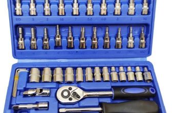 KHANSAHEB 46 in 1 Tool Kit Car Repair Tools Set Socket Set (Pack of 46) Combination Combination Screwdriver Set(Pack of 46)