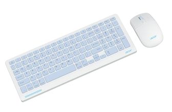 Acer ZenKeys Duo Wireless Keyboard & Mouse Combo | 2.4 GHz + Bluetooth | Rechargeable 500 mAh Type-C | 99-Key Silent Keyboard | 1600 DPI Optical Mouse | 10m Range | Windows/macOS/Linux Compatible