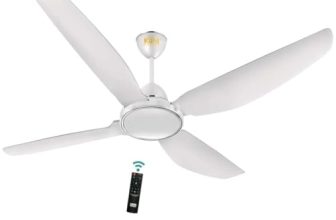 KUHL Brise E4 1320mm Stylish Power Saving BLDC Ceiling Fan with Remote |30 W | 5 Star | Low Noise | IoT- operates via Mobile & Alexa | Reverse Mode |5 Yrs Warranty on Motor | Free Installation |White