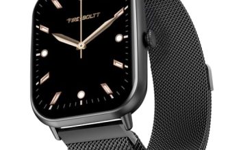 Fire-Boltt Ninja Call Pro Max Ultra Bluetooth Calling Smart Watch, 2.01”HD Display, AI Outfit Watch Face, 2 Looks in 1 Watch, Extra Straps at ₹99, 120+ Sports Modes, Smartwatch for Men & Women (Black)