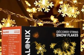 Halonix Decorer Snow Flakes 15 Bright Led String Light | Diwali Light | Christmas Light | Wedding Light | Festive Lights for Home Decoration (Warm White, 4 Meters)