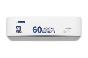 Blue Star 1.5 Ton 3 Star, New Star rated,Smart Inverter Split AC (Copper, 5 in 1 Convertible Cooling, DigiQ Hepta Sensor, Blue Fins,Turbo Cool,Blue Fins (IA318ZXUS, White)