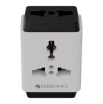 Zebronics 3 Pin Multiplug Travel Adapter With Universal Socket | 1440 Watts | 6 Amps | Compact & Durable Converter Plug for Travel, Home & Office Use (Power Plug 31)