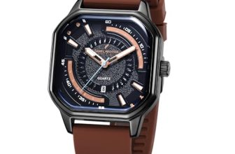 Daniel Hechter Modern Analog Watch for Men with Octagon dial and Silicon Band